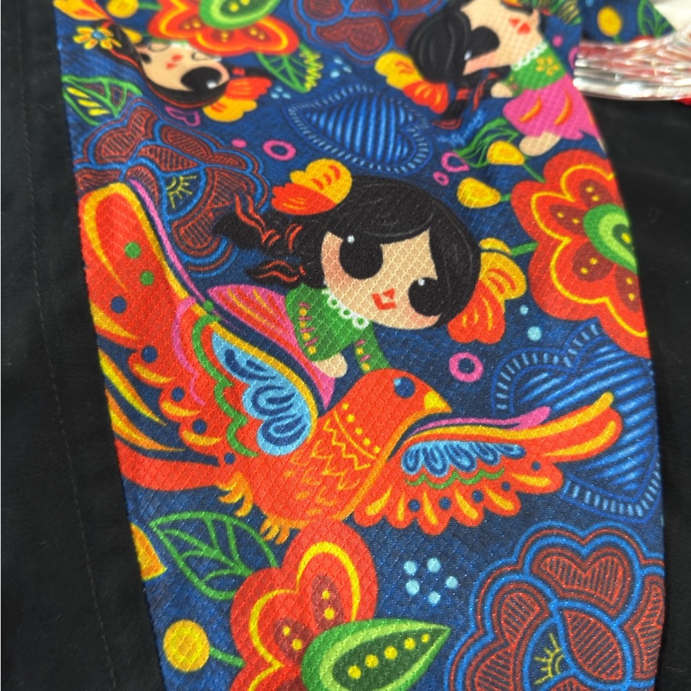 Lola Black Coat with Vibrant Embroidery - Picture 8 of 9